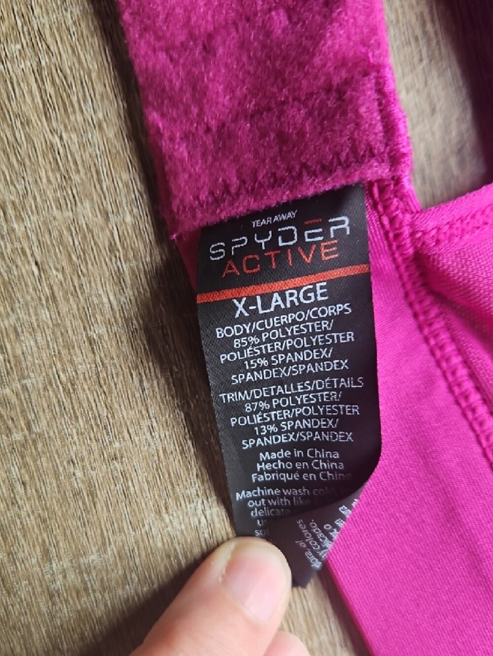 Spyder High Impact Fuschia Racerback Sports Bra (NWT) - Picture 7 of 9